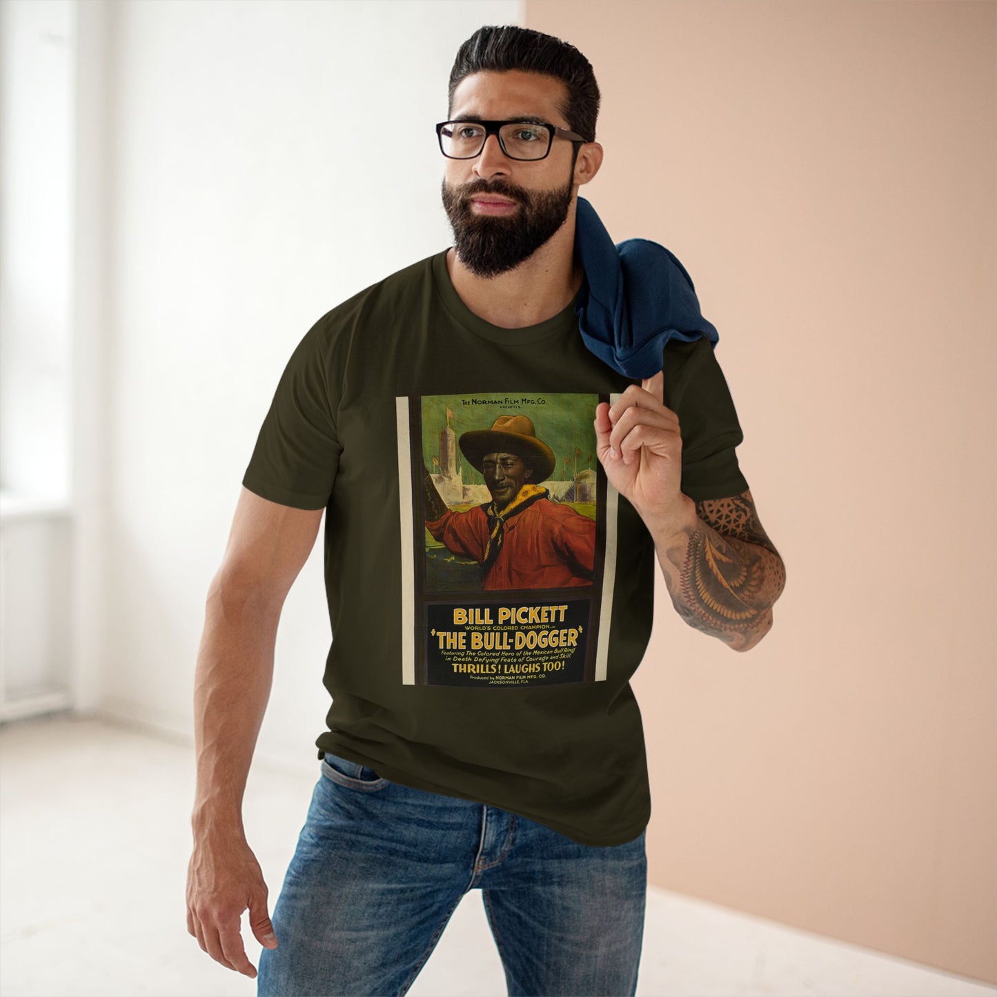 Vintage Bill Pickett Graphic Tee | Classic Adult Staple Tee for Fans of Western Heritage