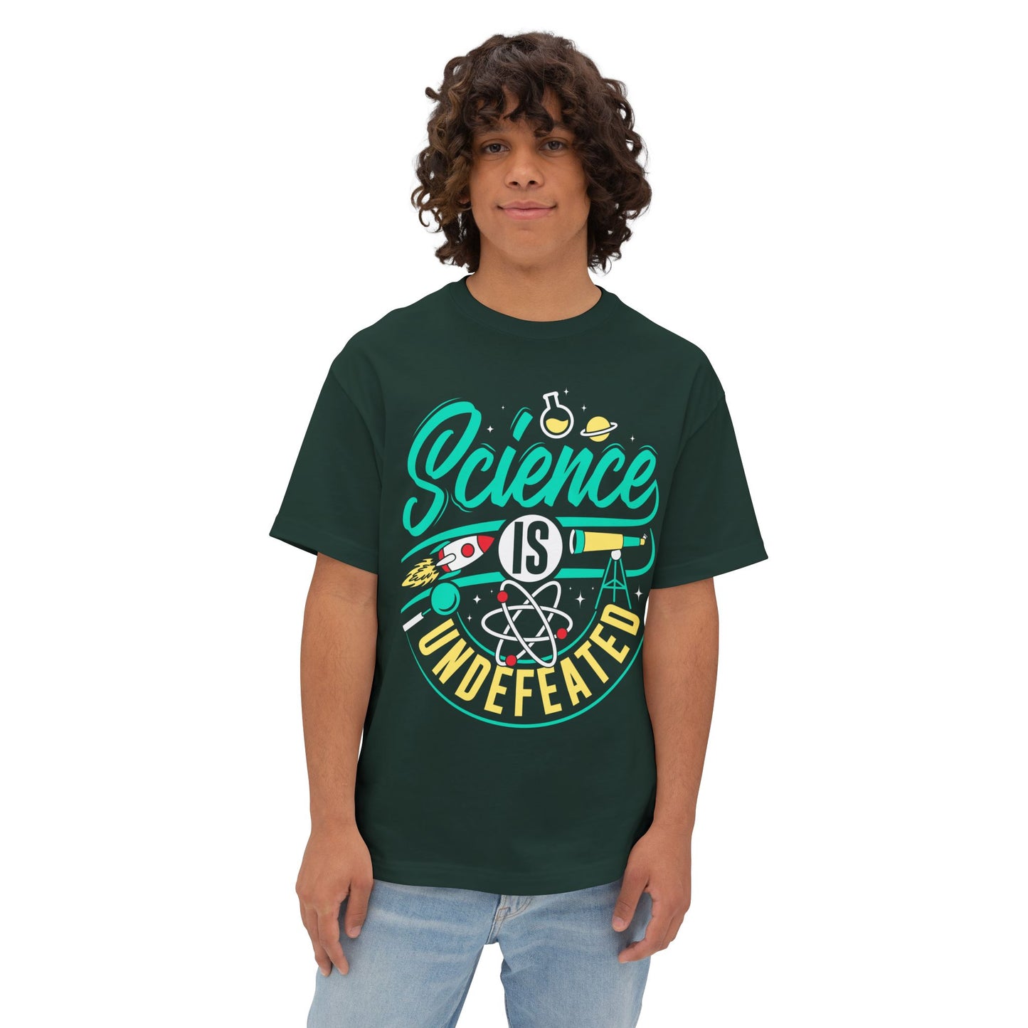 Oversized Tee - Science Undefeated - Science is a tool for humanity