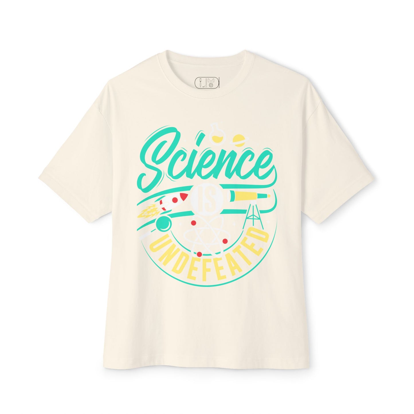 Oversized Tee - Science Undefeated - Science is a tool for humanity