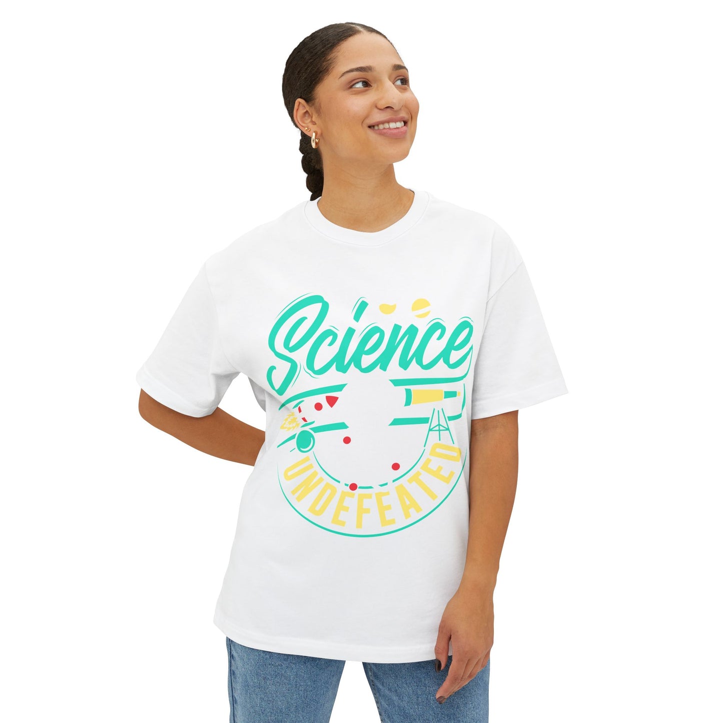 Oversized Tee - Science Undefeated - Science is a tool for humanity