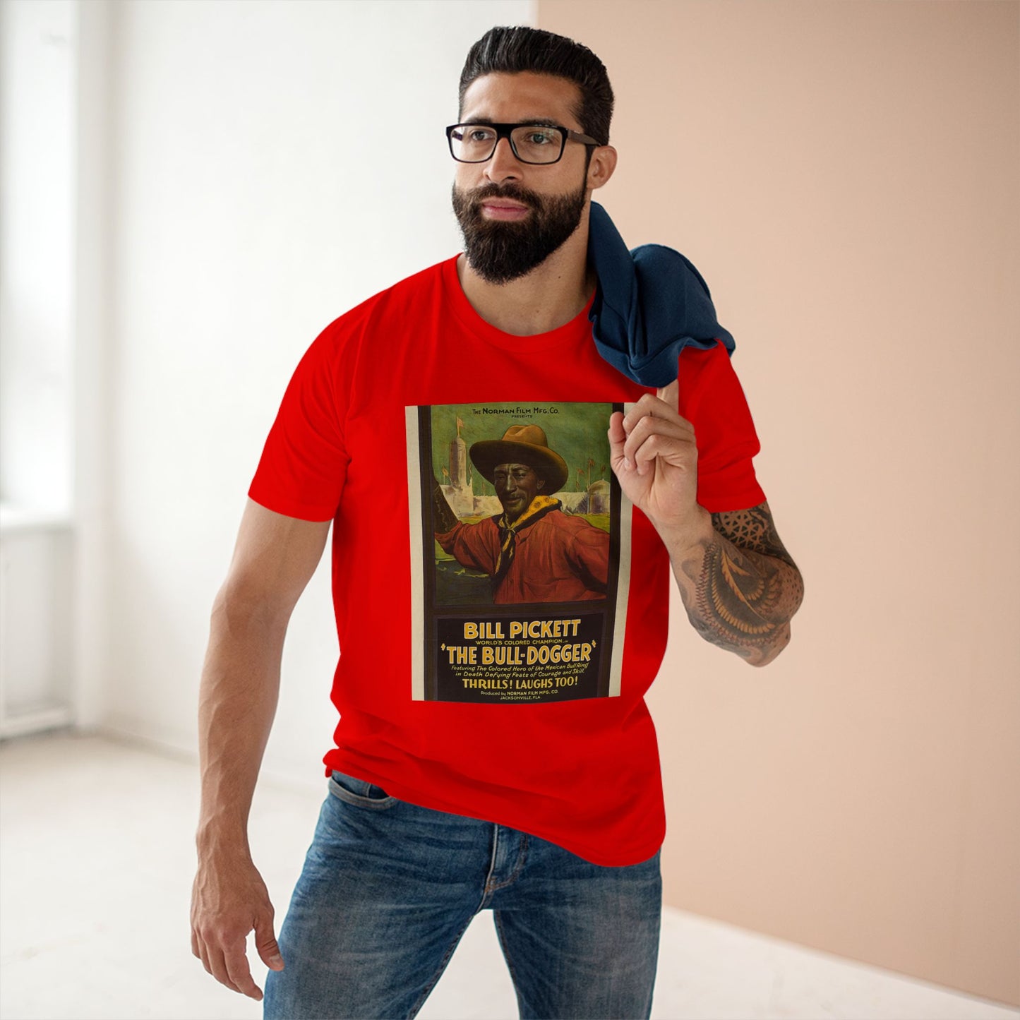 Vintage Bill Pickett Graphic Tee | Classic Adult Staple Tee for Fans of Western Heritage