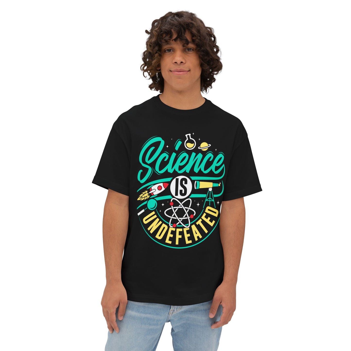 Oversized Tee - Science Undefeated - Science is a tool for humanity