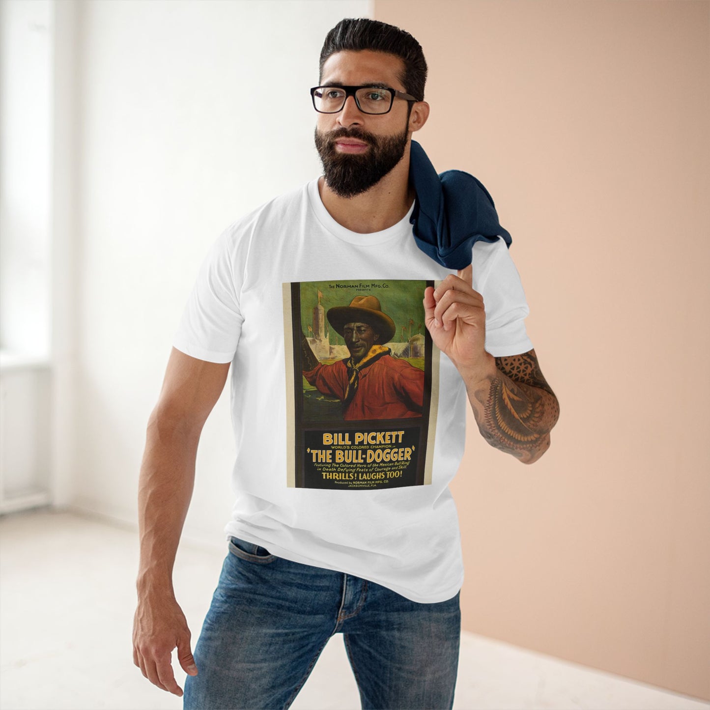 Vintage Bill Pickett Graphic Tee | Classic Adult Staple Tee for Fans of Western Heritage