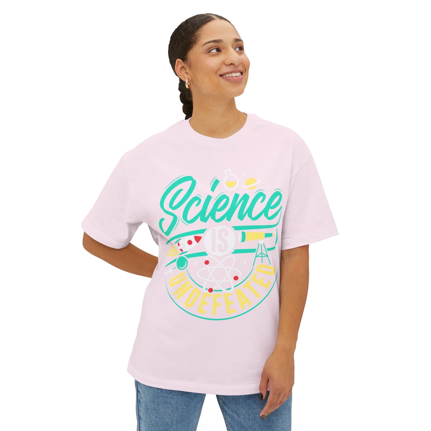 Oversized Tee - Science Undefeated - Science is a tool for humanity