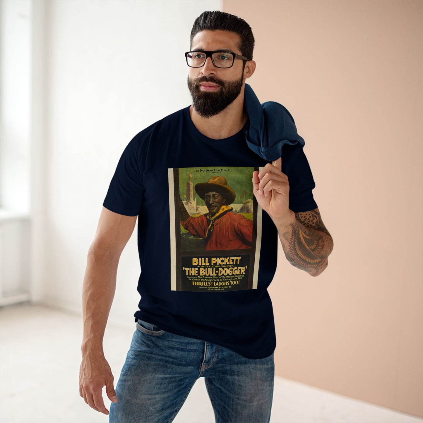 Vintage Bill Pickett Graphic Tee | Classic Adult Staple Tee for Fans of Western Heritage