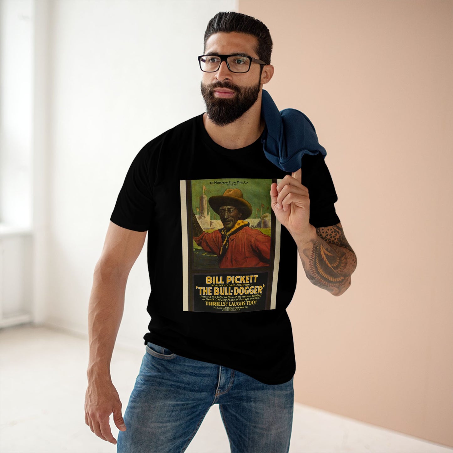 Vintage Bill Pickett Graphic Tee | Classic Adult Staple Tee for Fans of Western Heritage