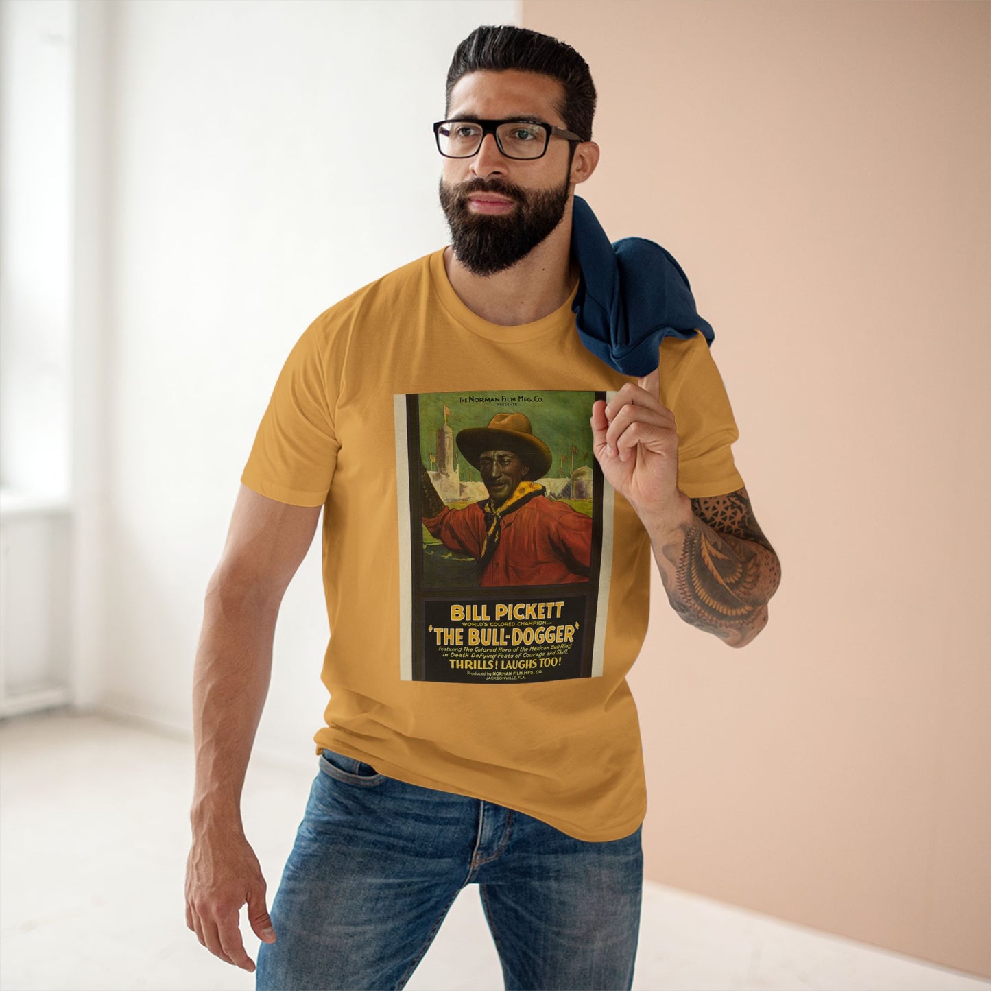 Vintage Bill Pickett Graphic Tee | Classic Adult Staple Tee for Fans of Western Heritage