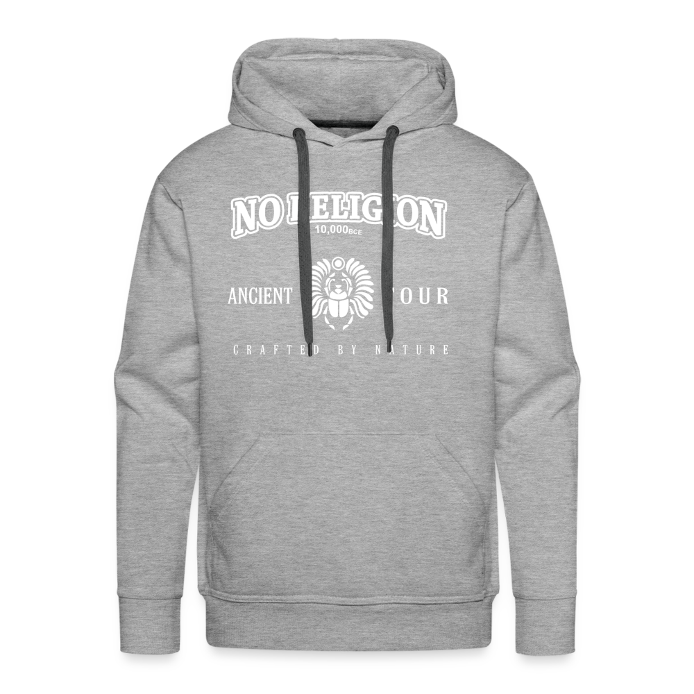 No Religion (Men’s Premium Hoodie) - heather grey