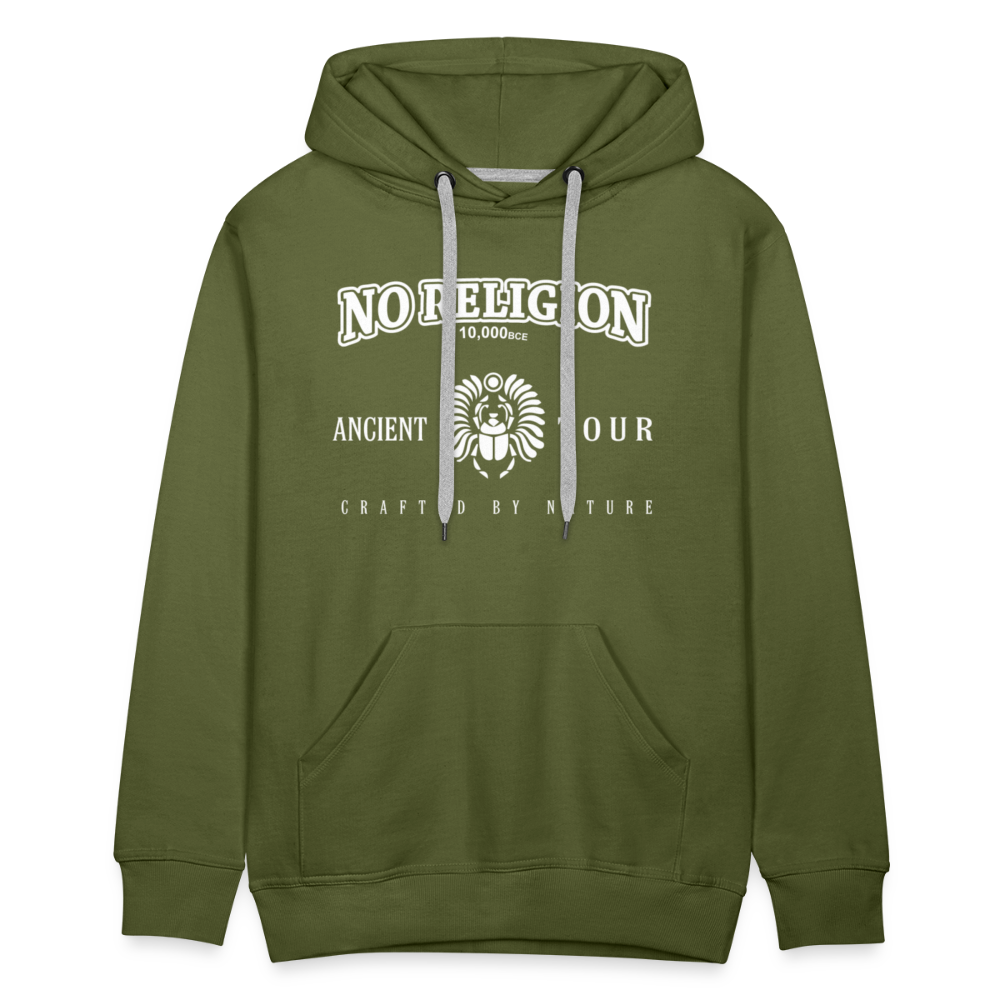 No Religion (Men’s Premium Hoodie) - olive green