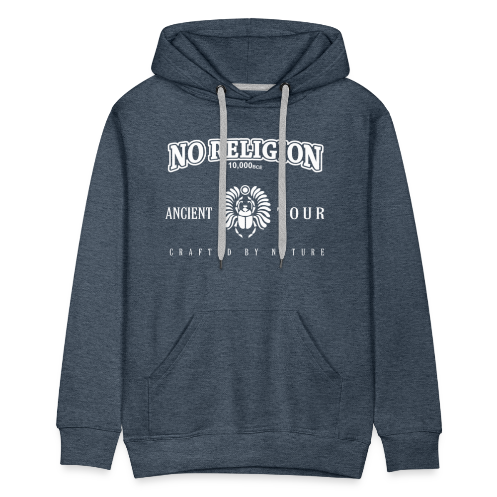 No Religion (Men’s Premium Hoodie) - heather denim