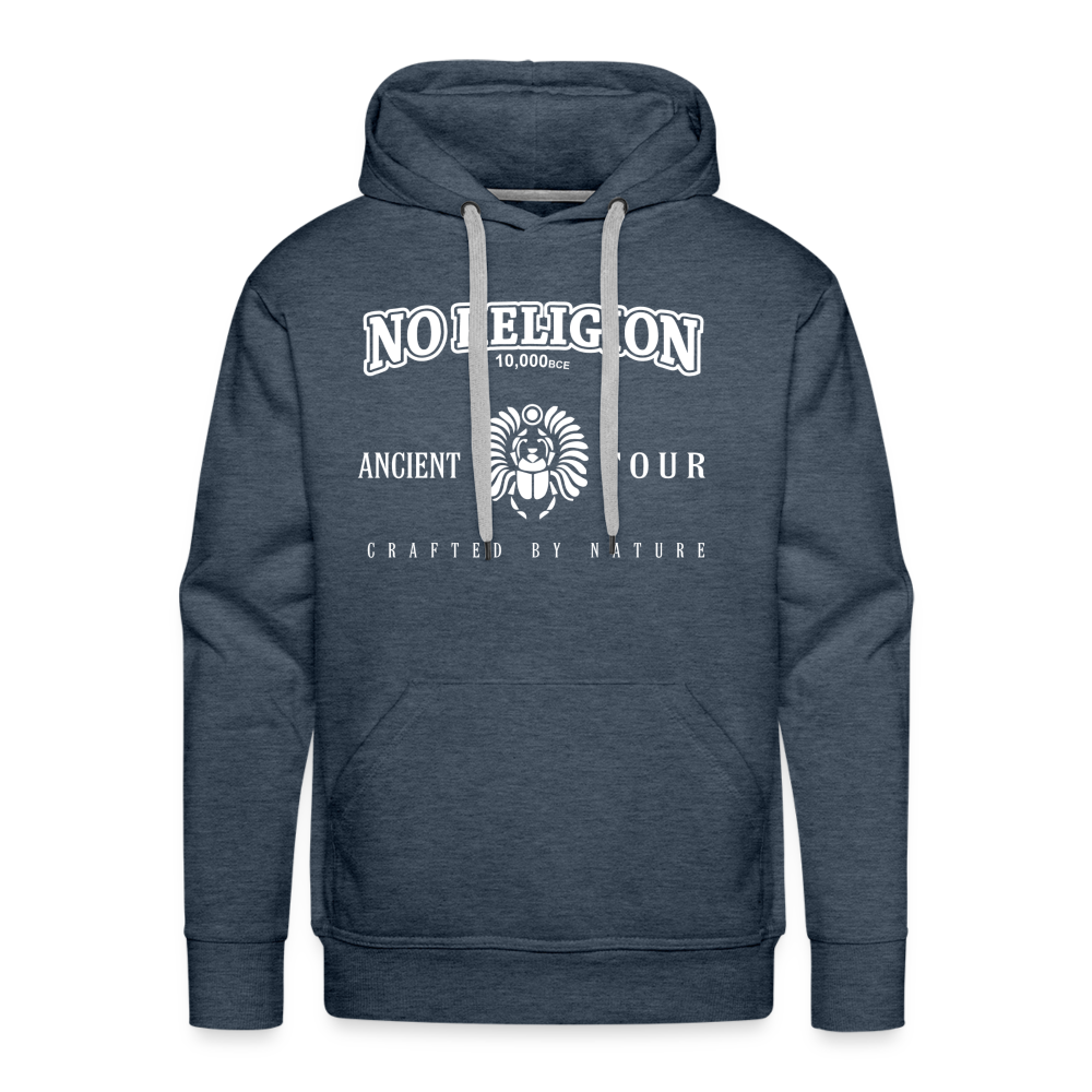 No Religion (Men’s Premium Hoodie) - heather denim