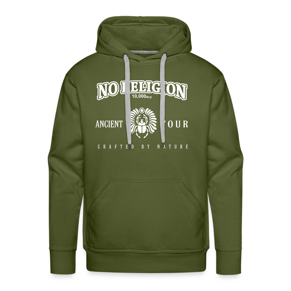 No Religion (Men’s Premium Hoodie) - olive green