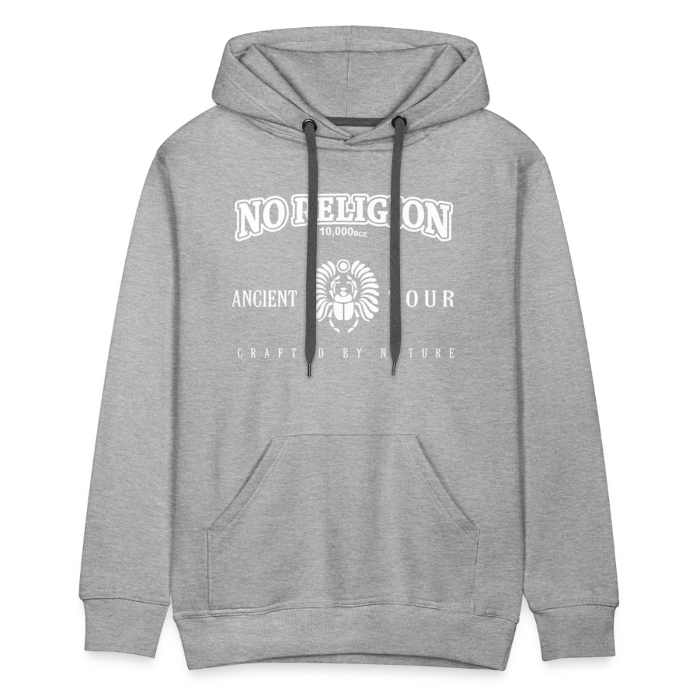 No Religion (Men’s Premium Hoodie) - heather grey