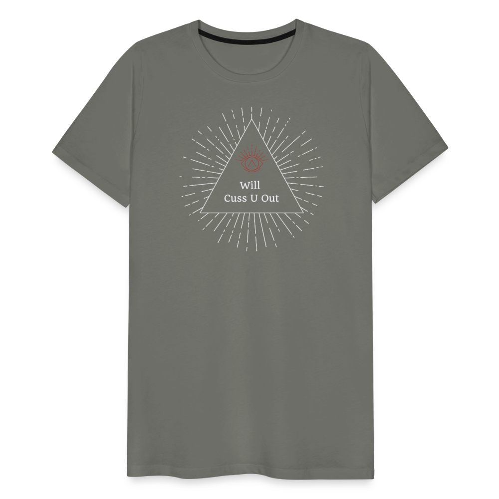 Think About it (Men's Premium T-Shirt) - asphalt gray