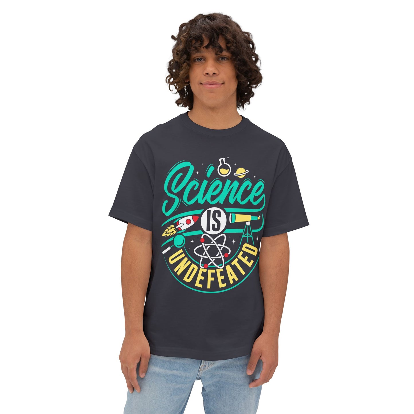 Oversized Tee - Science Undefeated - Science is a tool for humanity