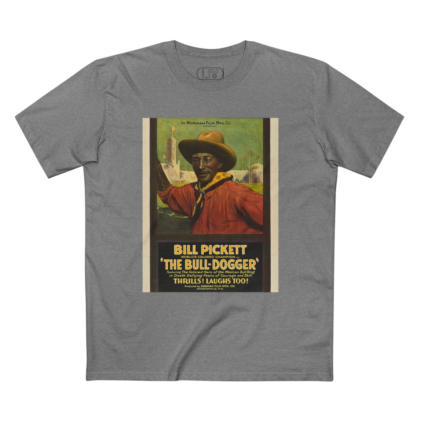 Vintage Bill Pickett Graphic Tee | Classic Adult Staple Tee for Fans of Western Heritage