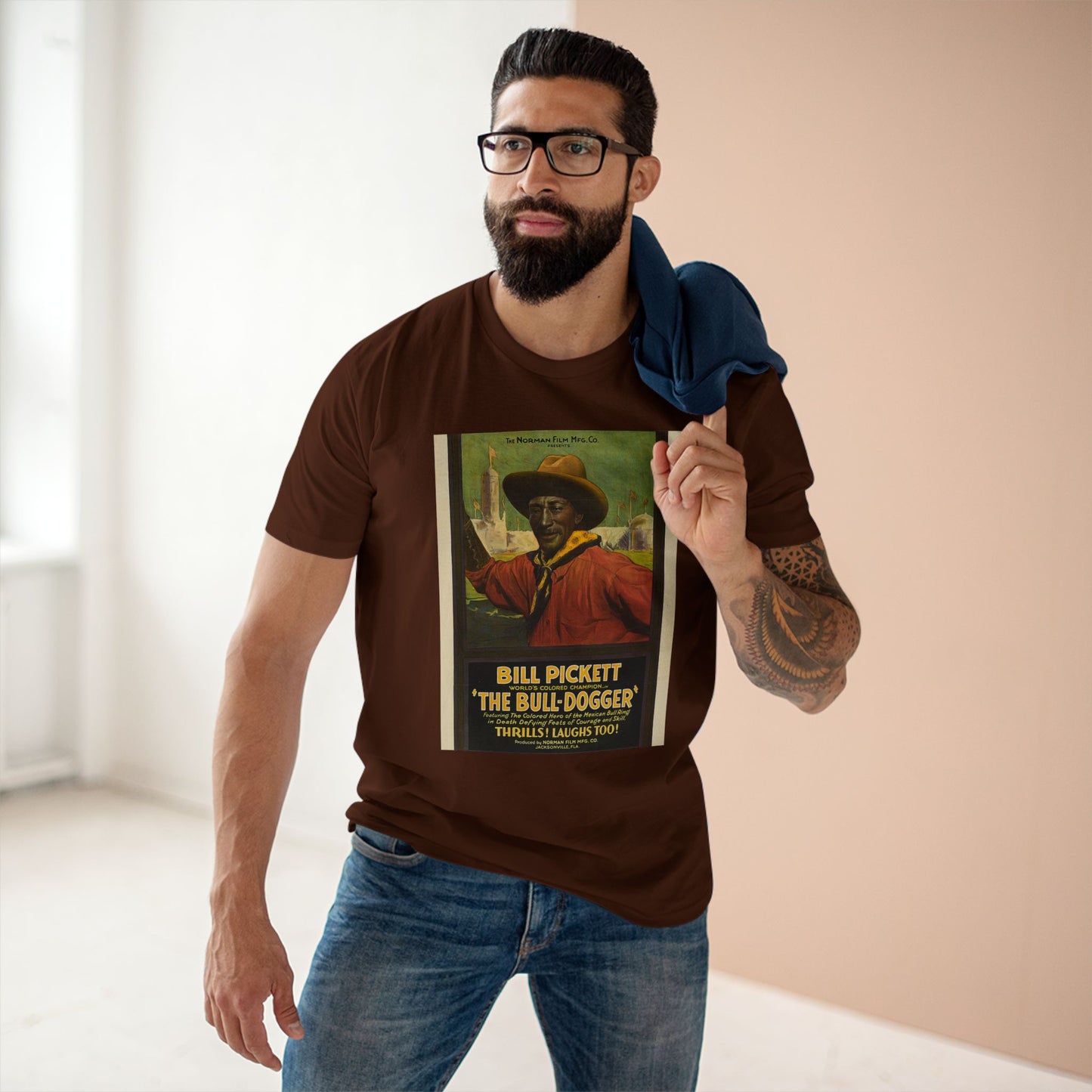 Vintage Bill Pickett Graphic Tee | Classic Adult Staple Tee for Fans of Western Heritage