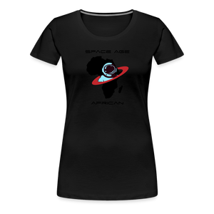 Space Age African (Women’s Premium T-Shirt ) - black
