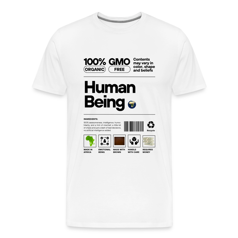 Human (Men's Premium T-Shirt) - white