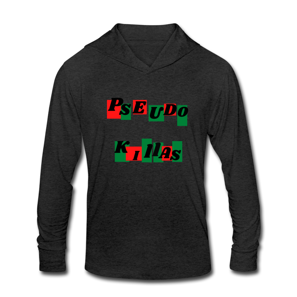 Pseudo Killas(Unisex Tri-Blend Hoodie Shirt) - heather black