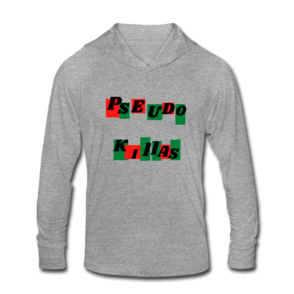 Pseudo Killas(Unisex Tri-Blend Hoodie Shirt) - heather gray