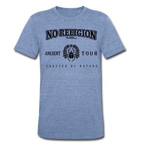 No Religion (Unisex Tri-Blend T-Shirt) - heather Blue