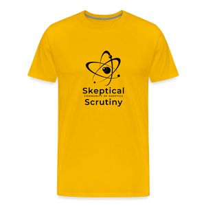 Skeptical Scrutiny (Men’s Premium Hoodie) - sun yellow