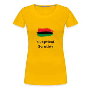 Skeptic (Women’s Premium T-Shirt) - sun yellow