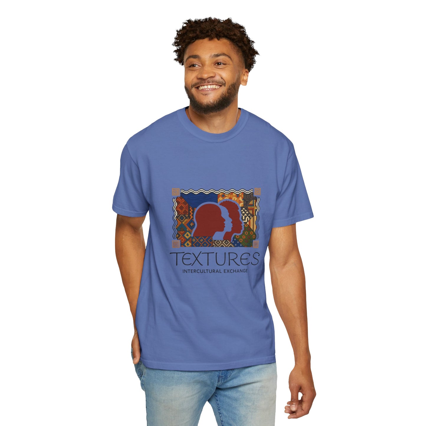 Cultural Exchange T-Shirt | Unisex Garment-Dyed Tee for Global Connections, Gift for Travelers, Art Lovers, Unique Style