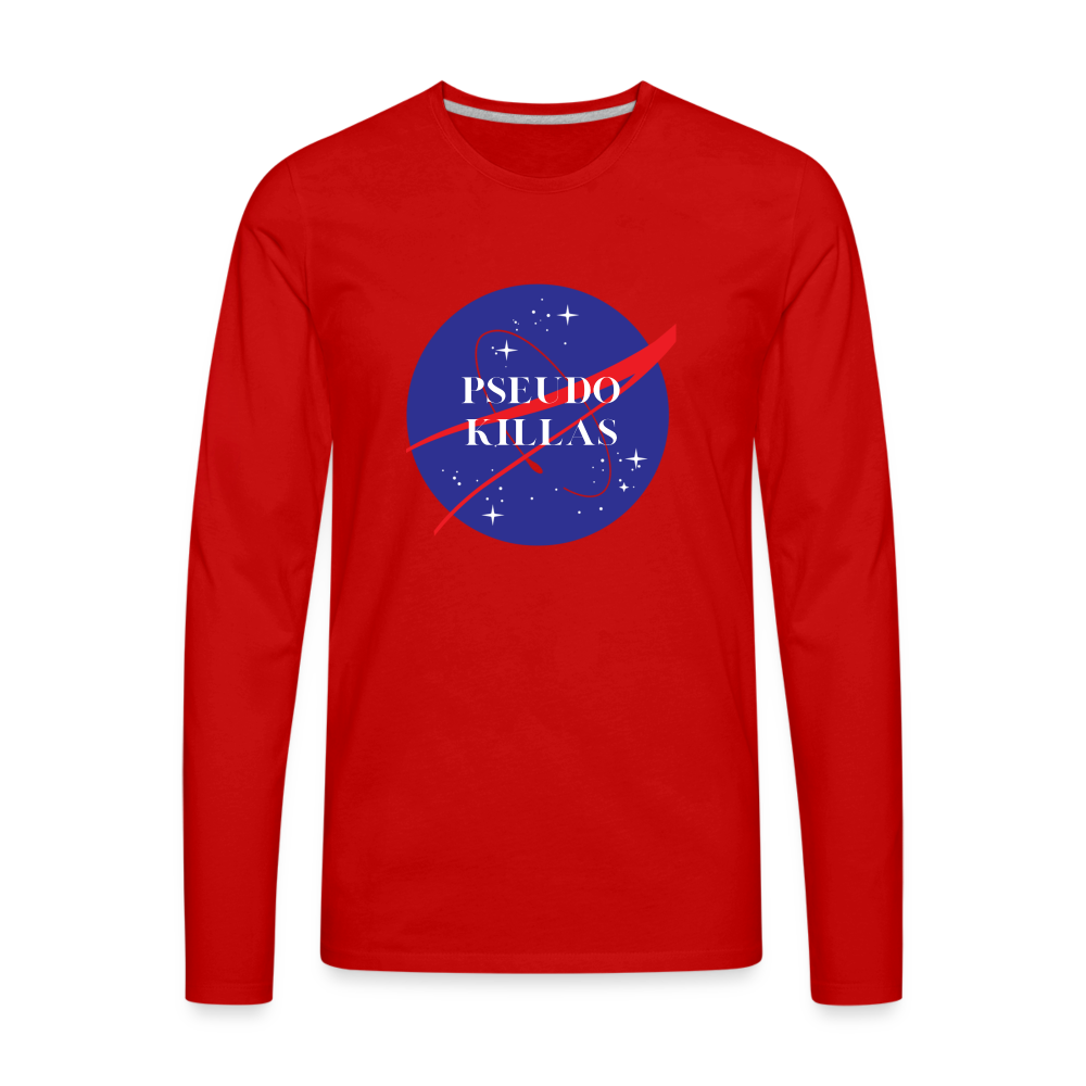 Pseudo Killa (Men's Premium Long Sleeve T-Shirt) - red