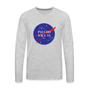 Pseudo Killa (Men's Premium Long Sleeve T-Shirt) - heather gray