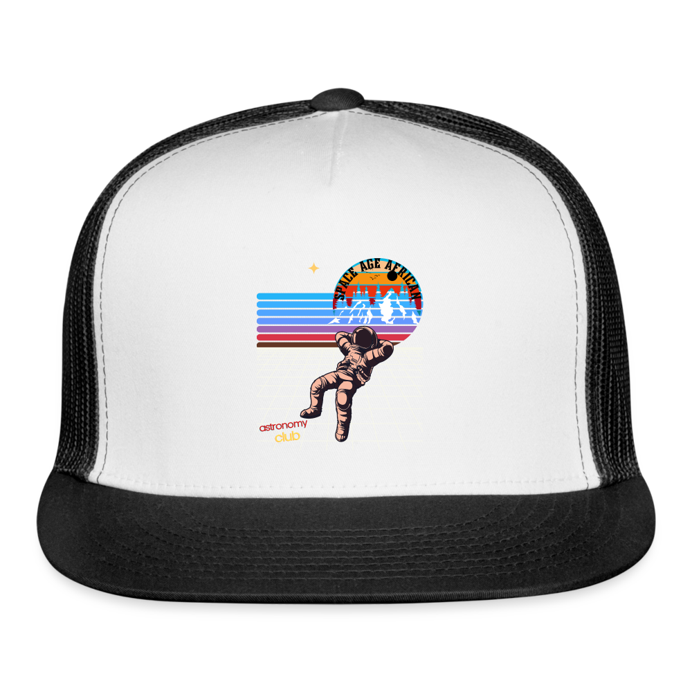 Space Age African(Trucker Cap) - white/black