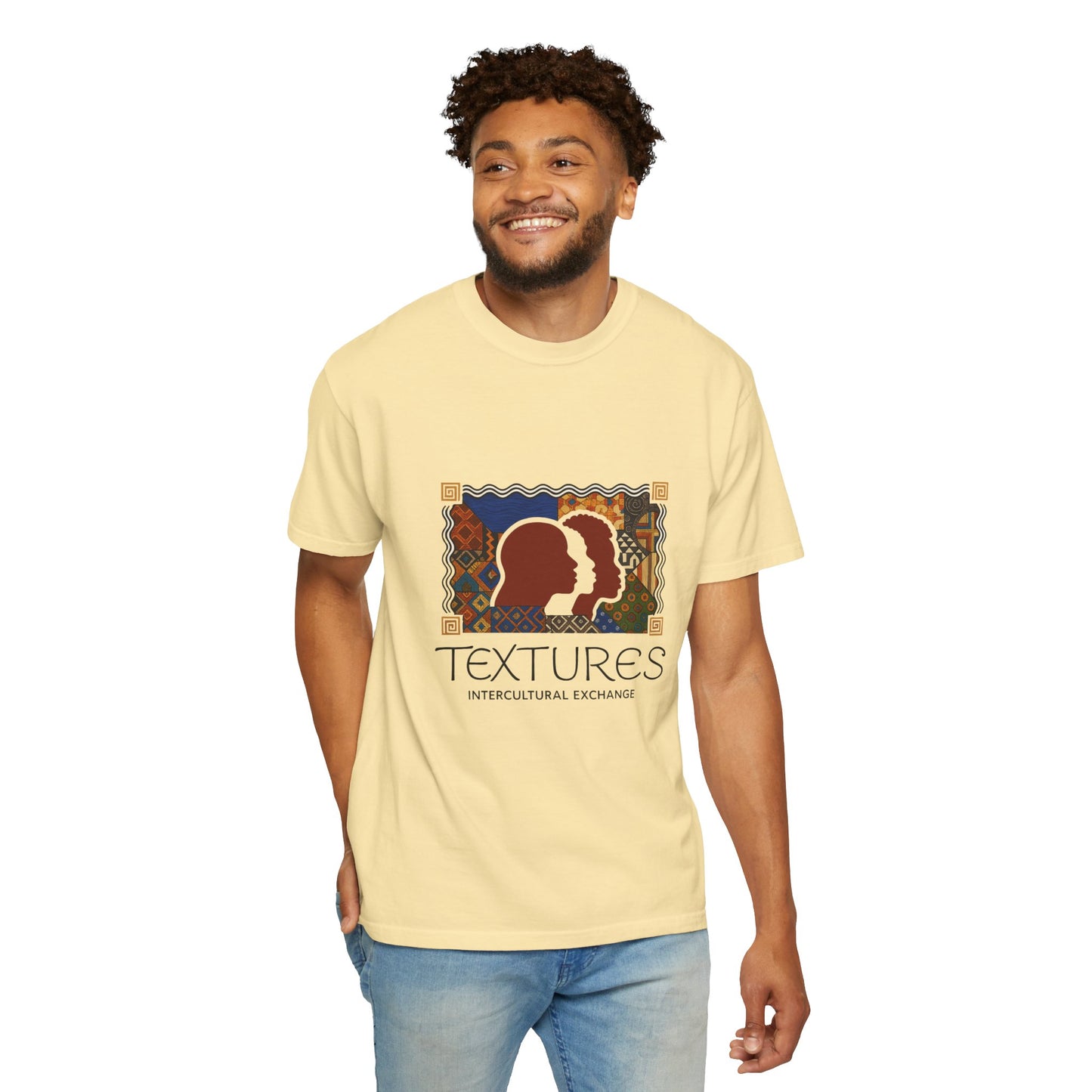 Cultural Exchange T-Shirt | Unisex Garment-Dyed Tee for Global Connections, Gift for Travelers, Art Lovers, Unique Style