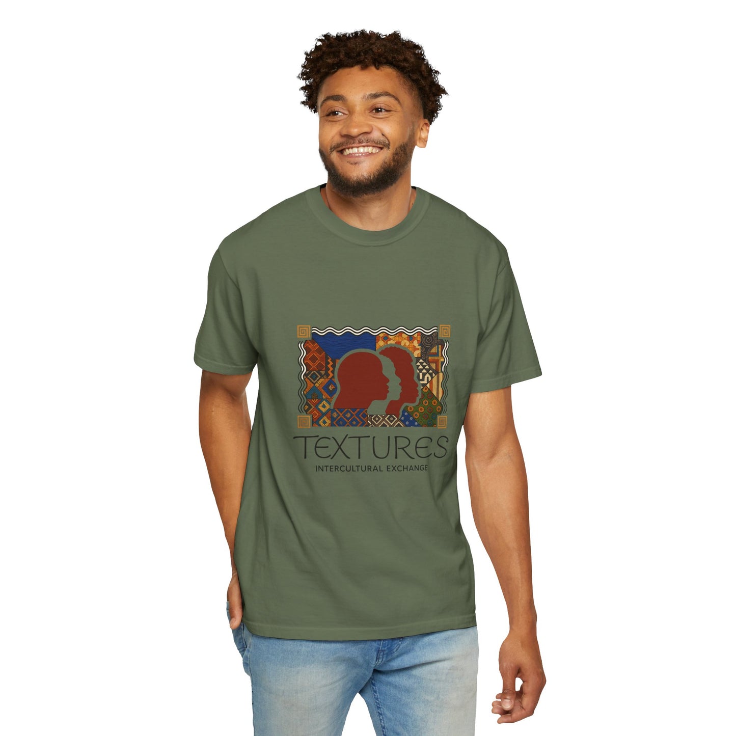 Cultural Exchange T-Shirt | Unisex Garment-Dyed Tee for Global Connections, Gift for Travelers, Art Lovers, Unique Style