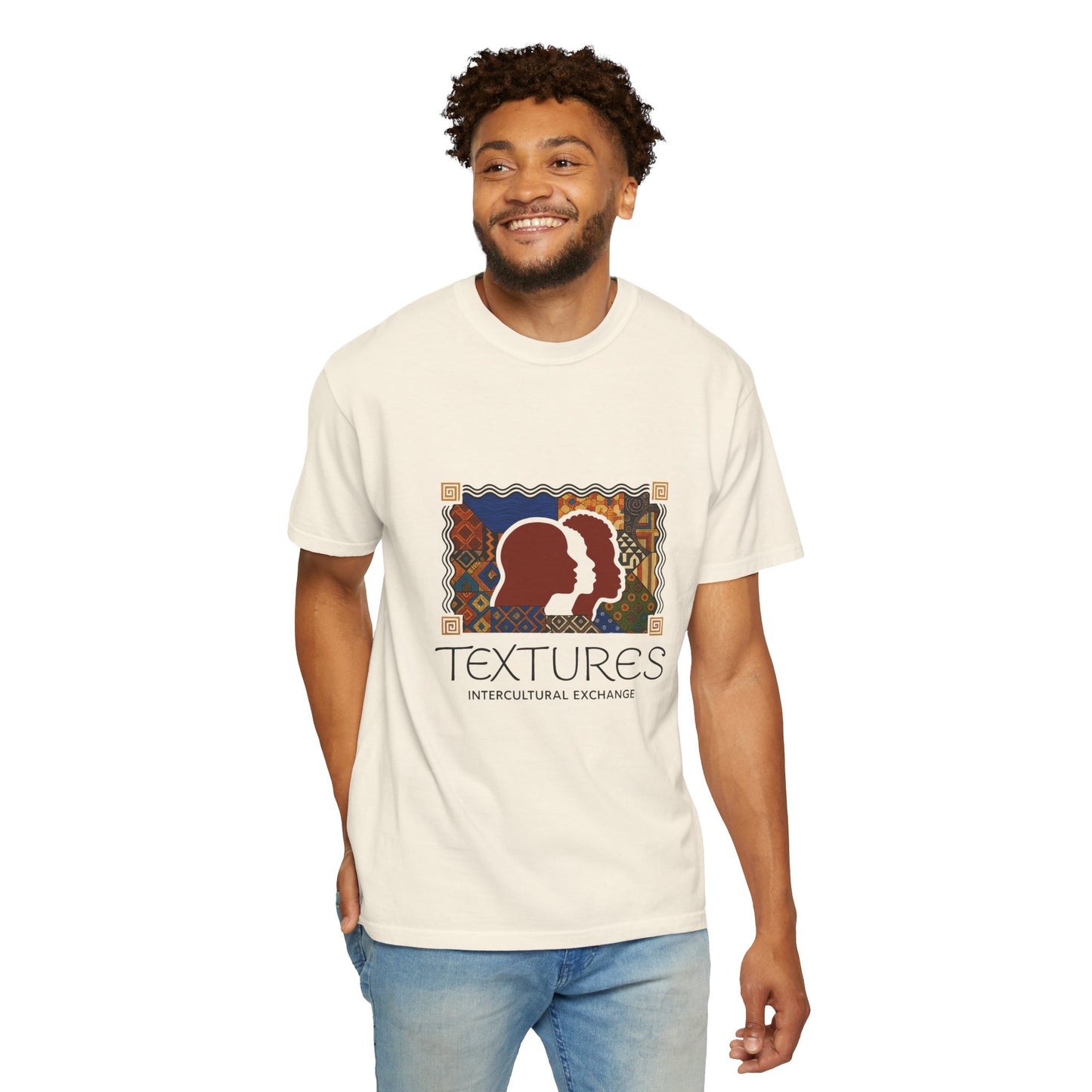 Cultural Exchange T-Shirt | Unisex Garment-Dyed Tee for Global Connections, Gift for Travelers, Art Lovers, Unique Style