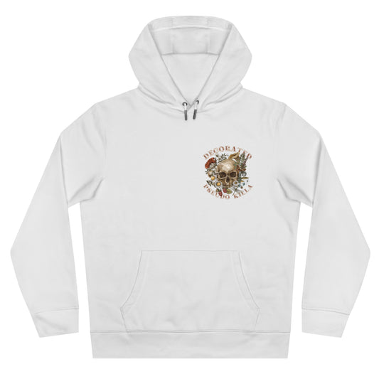 King Skull Hoodie — 'PSEUDO' Retro Skull Graphic Hooded Sweatshirt