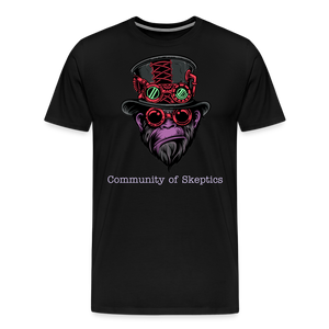 Community of Skeptic (Men's Premium T-Shirt) - black