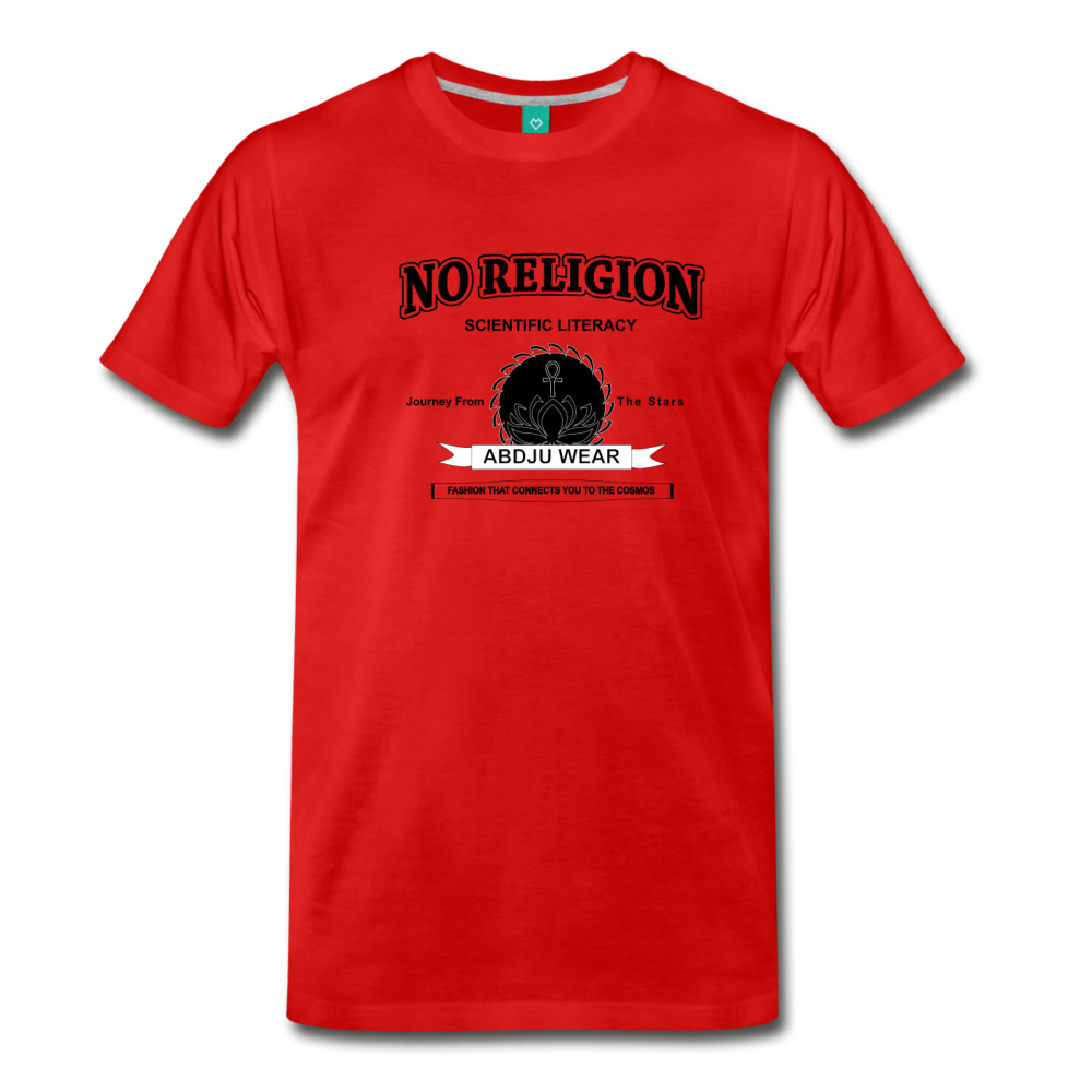 No Religion(Men's Premium T-Shirt) - red
