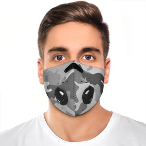 White Camo Premium Face Mask