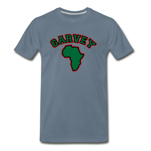 Marcus Garvey(Men's Premium T-Shirt) - steel blue