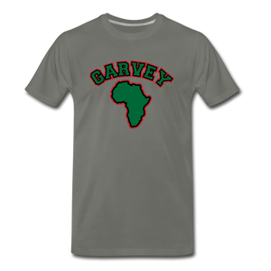 Marcus Garvey(Men's Premium T-Shirt) - asphalt gray
