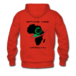 Space Age African(Men’s Premium Hoodie) - red