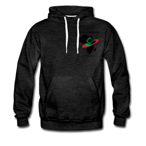 Space Age African(Men’s Premium Hoodie) - charcoal gray