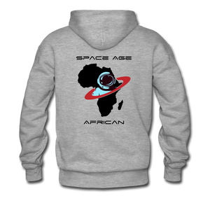 Space Age African(Men’s Premium Hoodie) - heather gray