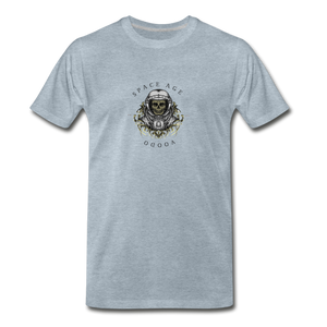 Space Age Voodo(Men's Premium T-Shirt) - heather ice blue