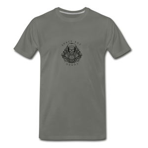 Space Age Vodoo(Men's Premium T-Shirt) - asphalt gray