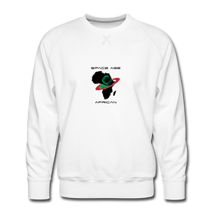 Space Age African(Men’s Premium Sweatshirt) - white