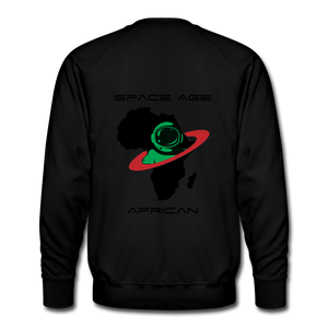 Space Age African(Men’s Premium Sweatshirt) - black