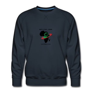 Space Age African(Men’s Premium Sweatshirt) - navy