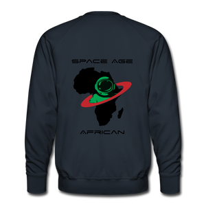 Space Age African(Men’s Premium Sweatshirt) - navy